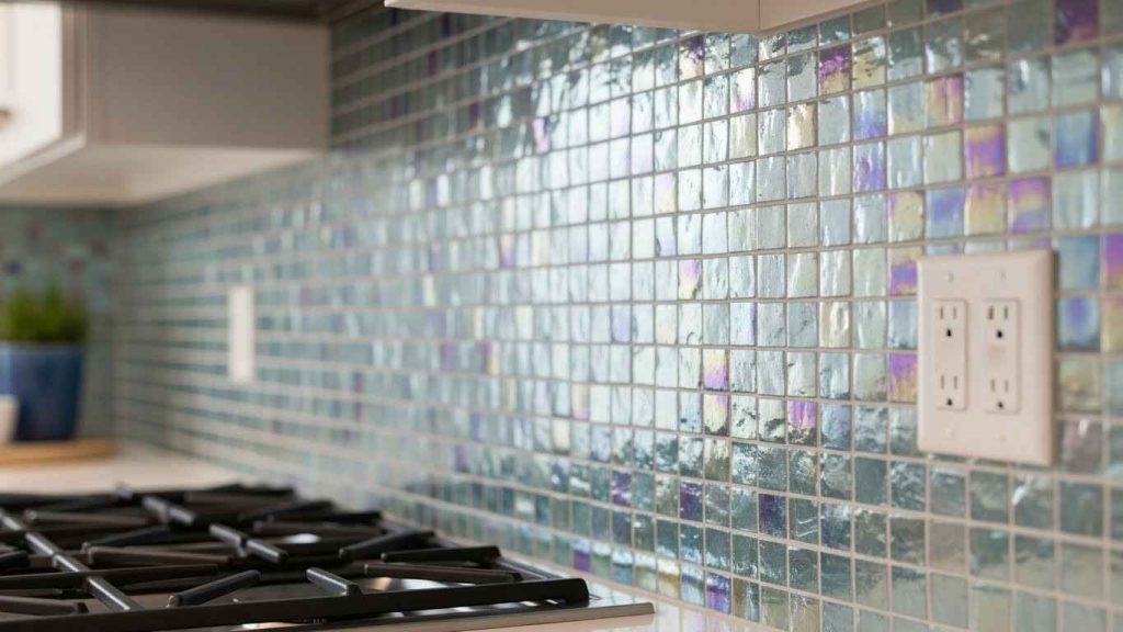 Iridescent Mosaic Glass for Maximum Shine