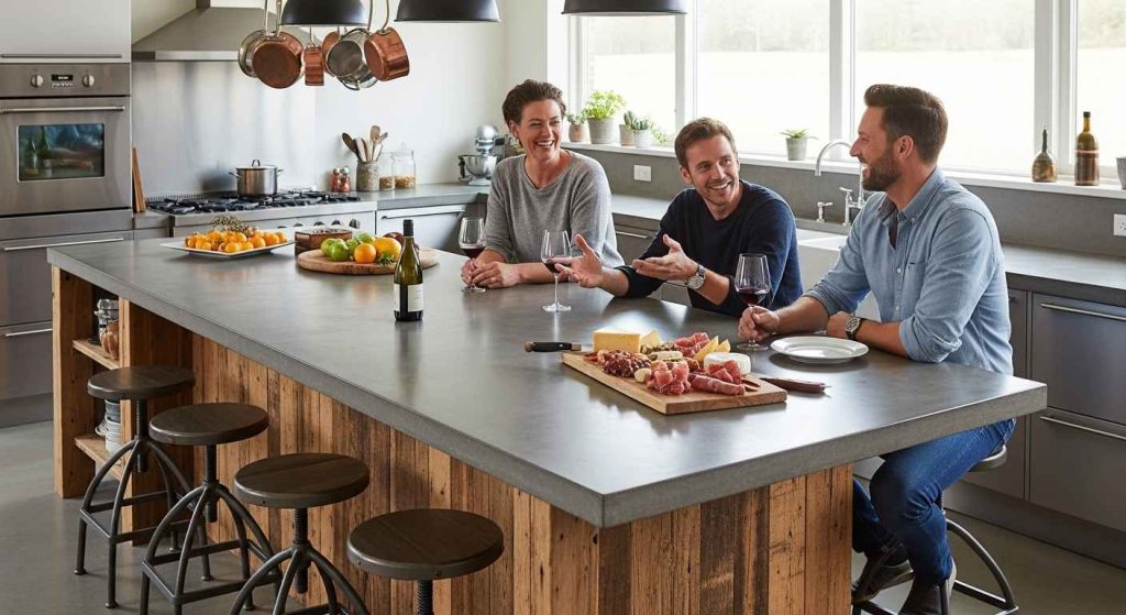 Kitchen Island as a Partition