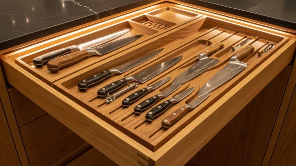 Knife Block Drawer Inserts