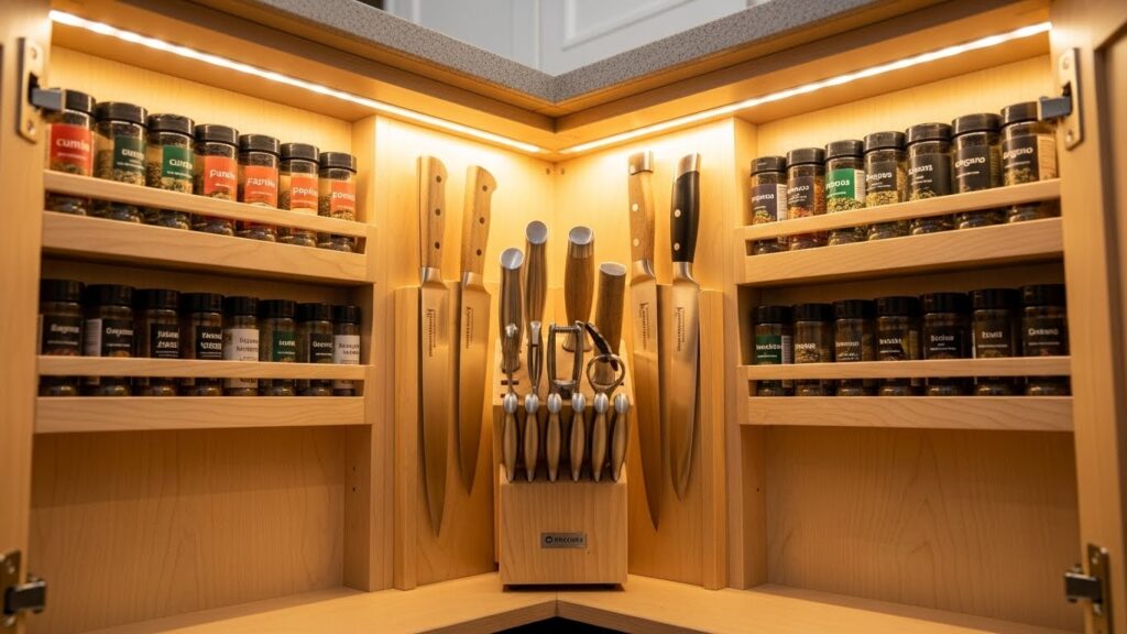 Knife Block & Spice Rack Corners