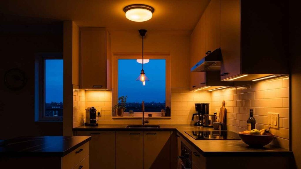 Layer Your Small Kitchen Lighting
