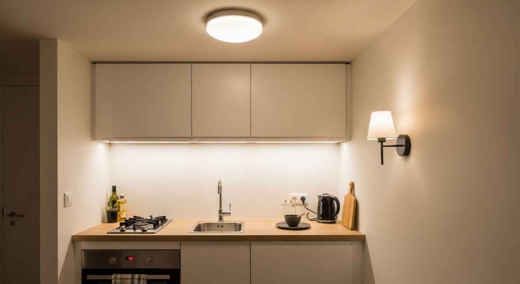 Layer Your Tiny Kitchen Lighting