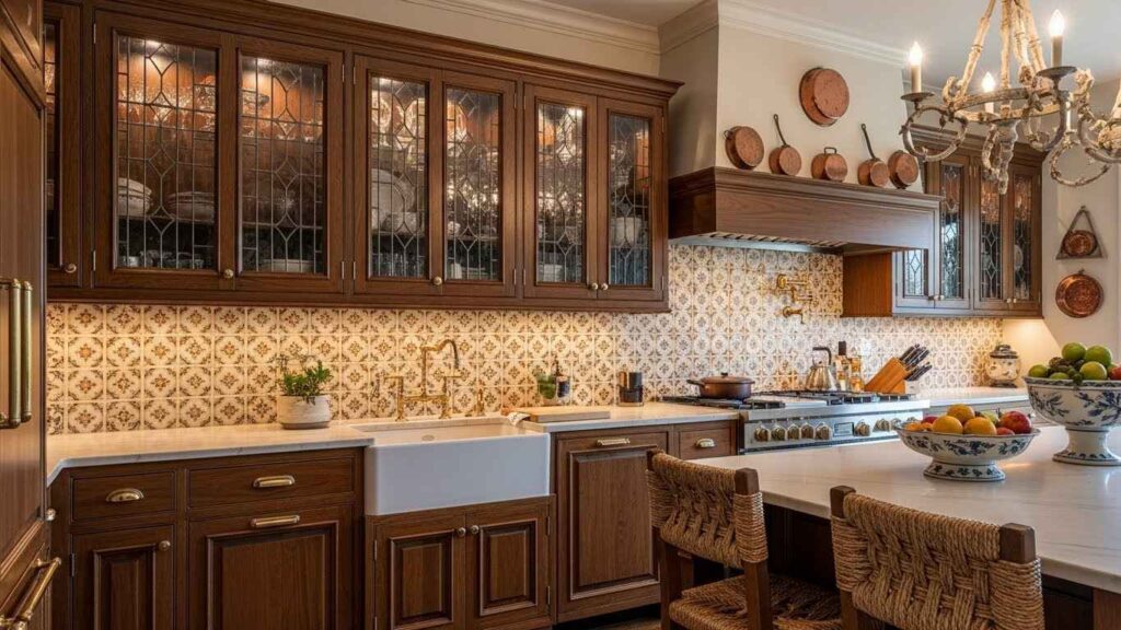 Leaded Glass Cabinet Doors