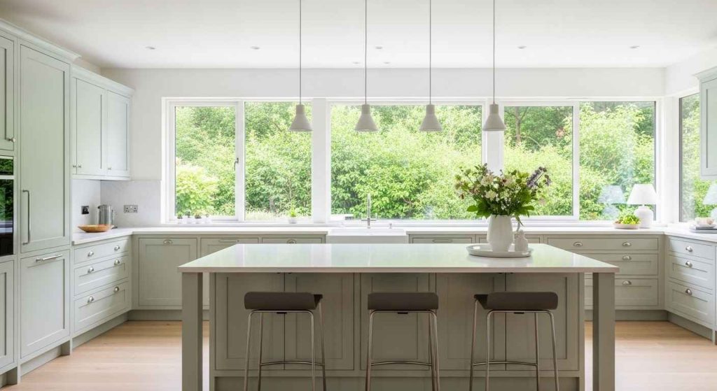 Light & Airy Kitchens with Slab Doors