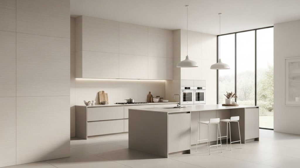 Linen-Look Porcelain Panels