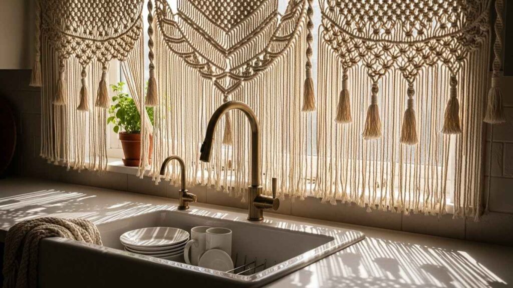 Macrame Backsplash Hanging