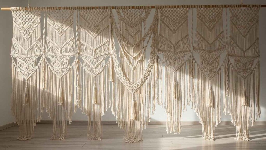 Macrame Hanging Room Dividers