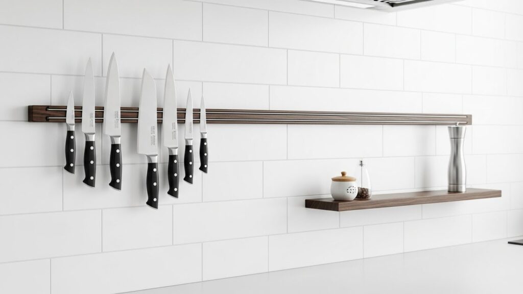 Magnetic Knife Strip Shelving