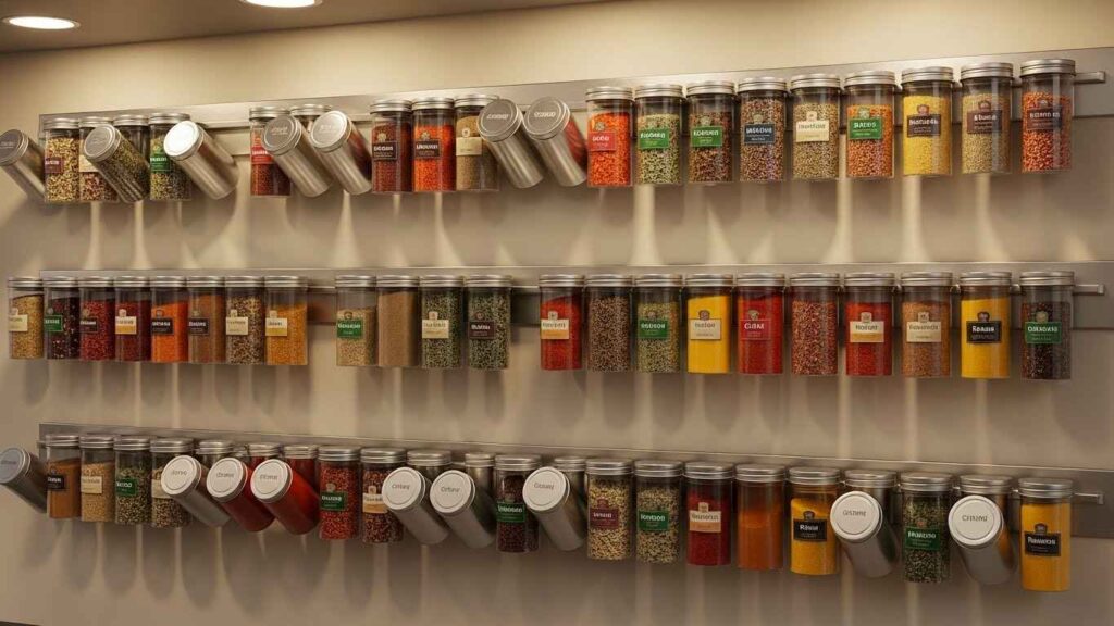 Magnetic Spice Rack Wall