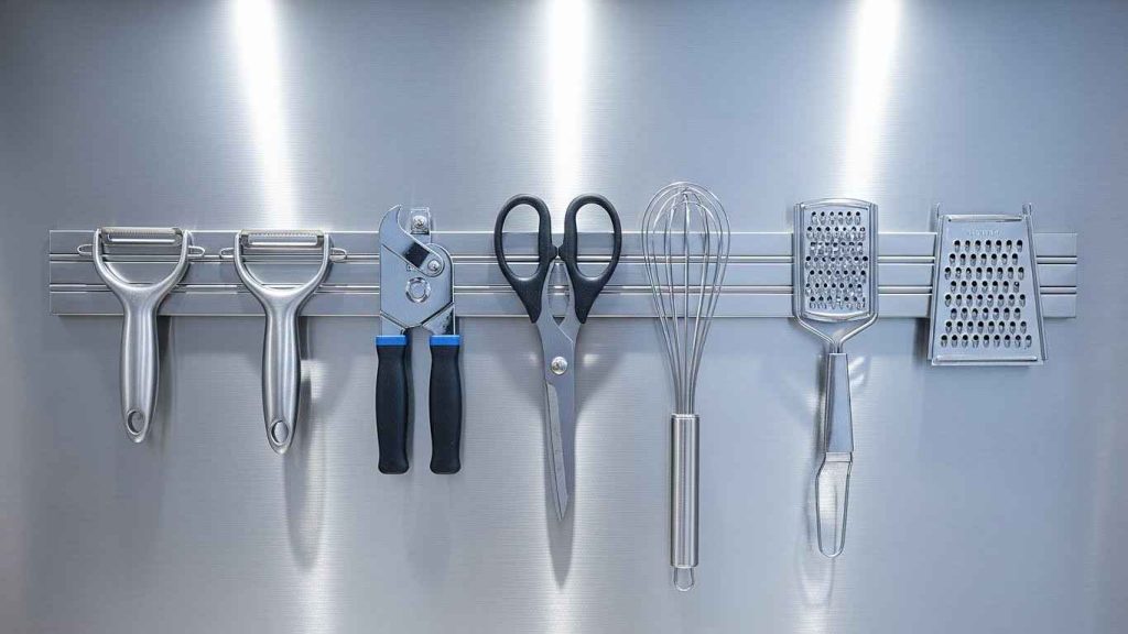 Magnetic Tool Strips for Utensils
