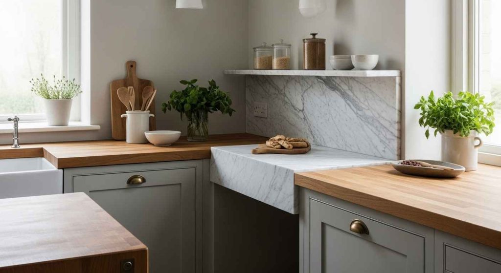 Marble Accents for a Subtle Look