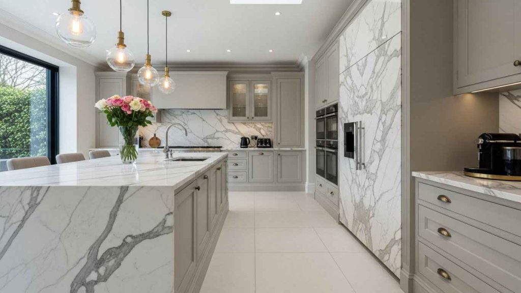 Marble Accents on Appliance Panels