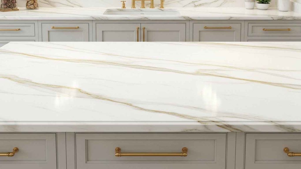 Marble Counters with Golden Veins