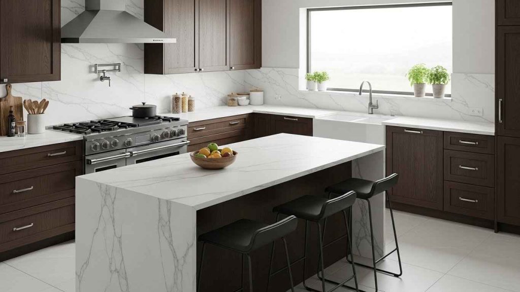 Marble-Inspired Large Format Porcelain