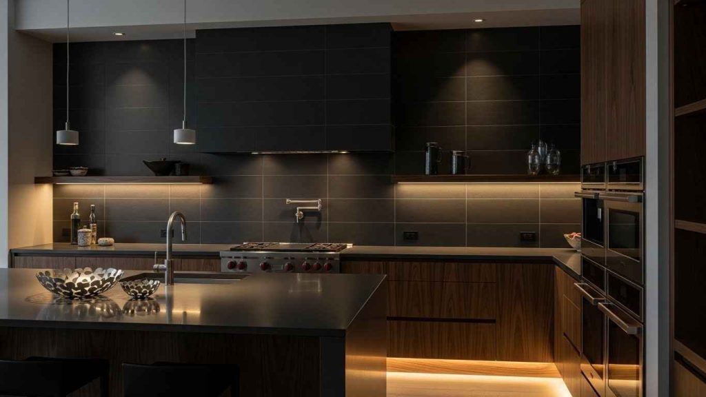 Matte Backsplashes as a Focal Point