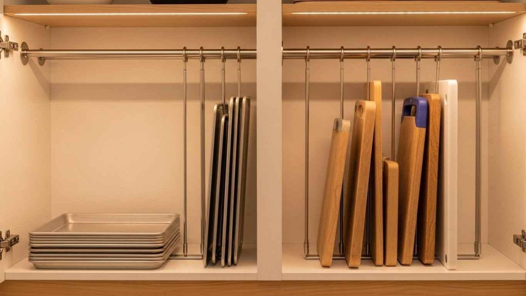 Maximize Shelf Space with Tension Rods