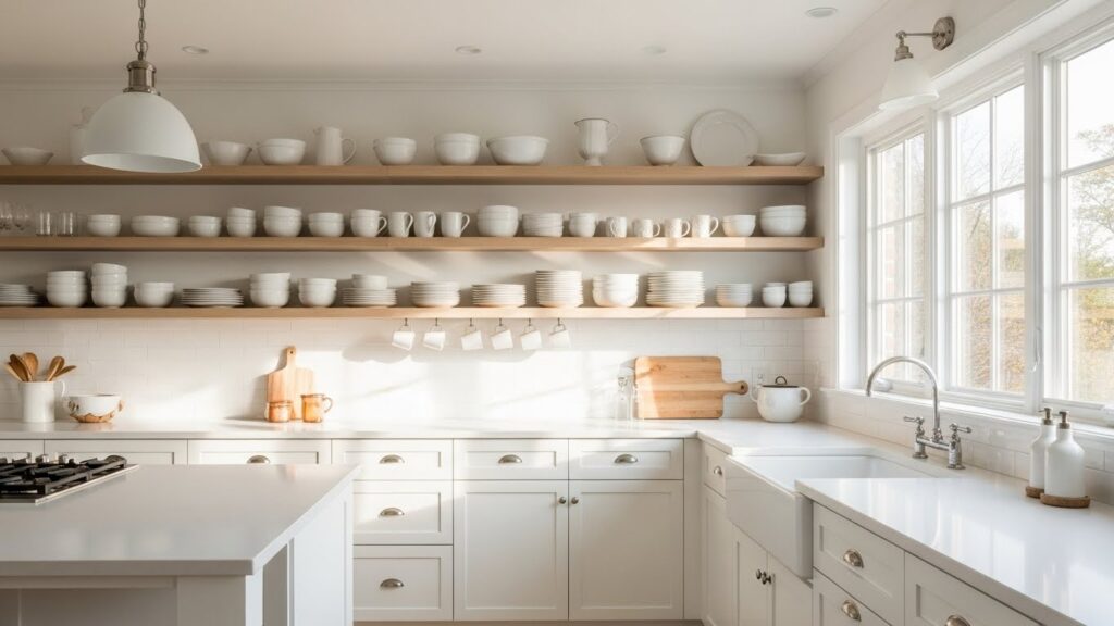 Maximize Space with Open Shelving