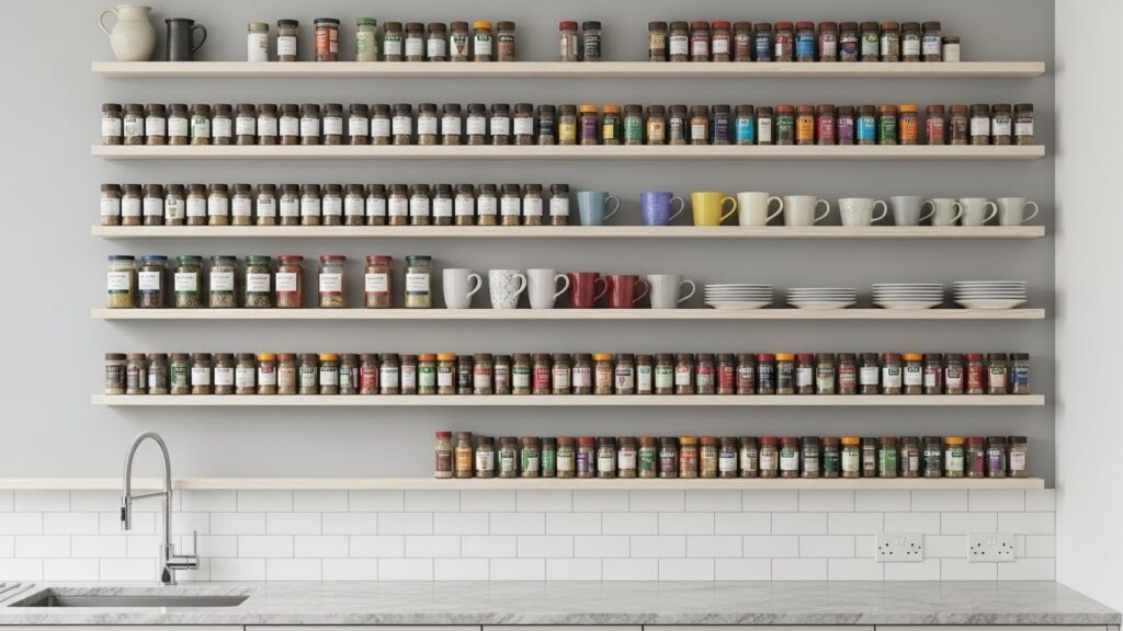 Maximizing Space with Narrow Shelves