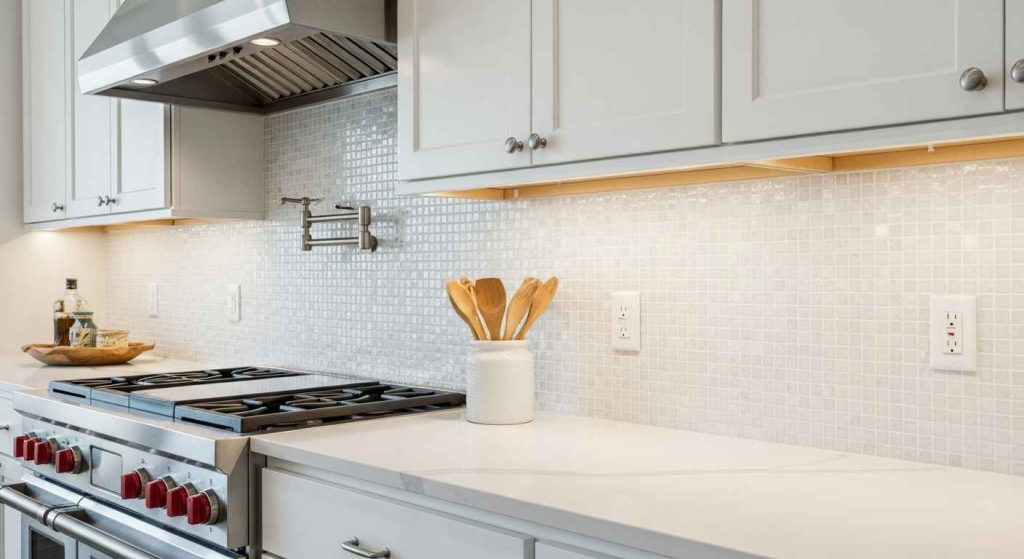 Mini Subway Tile Backsplash