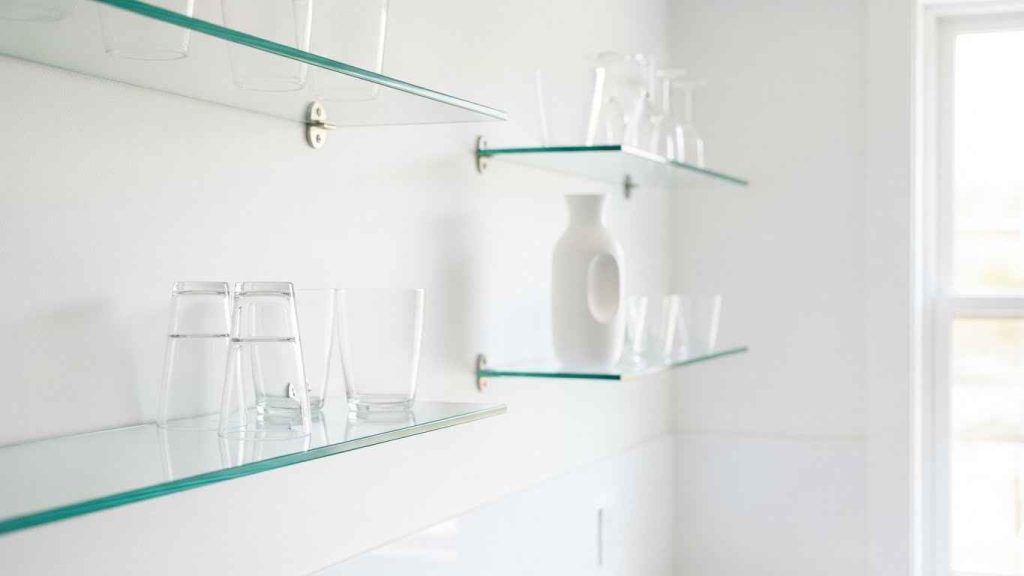 Minimalist Glass Shelving