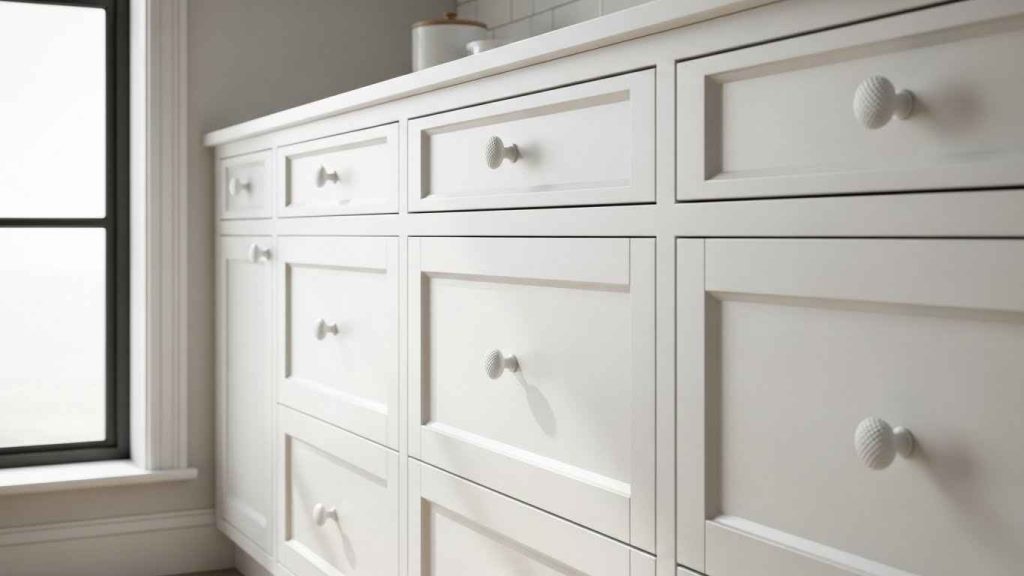 Minimalist White Knob Designs