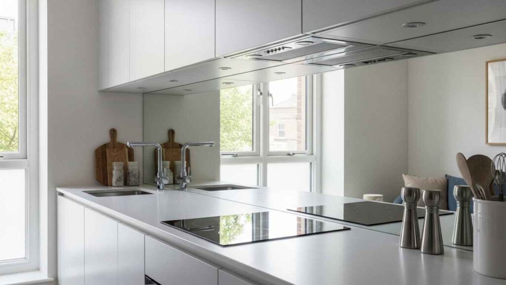 Mirror Backsplash Trick