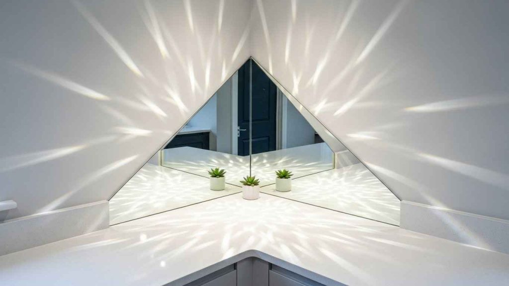 Mirrored Corners to Bounce Light