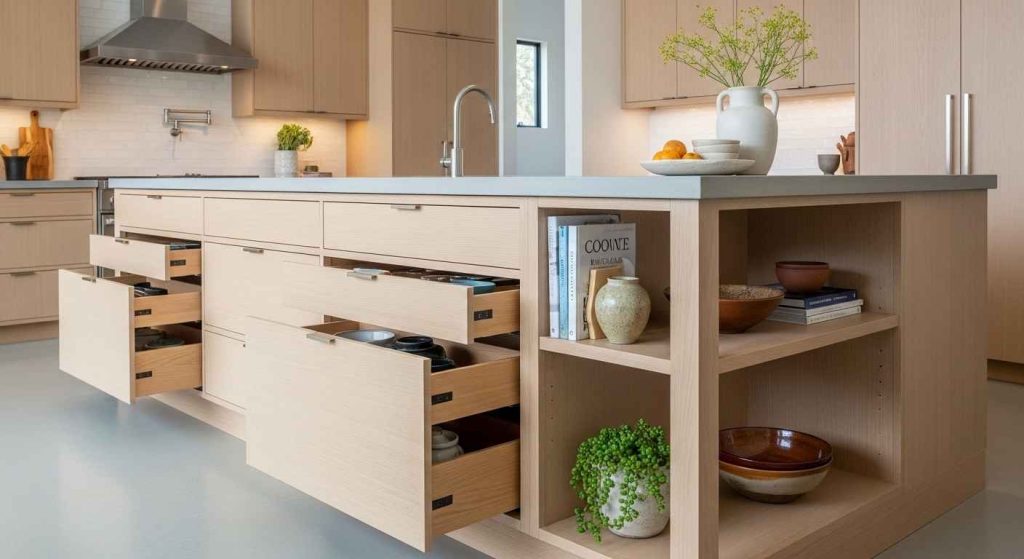 Mix of Open and Closed Storage