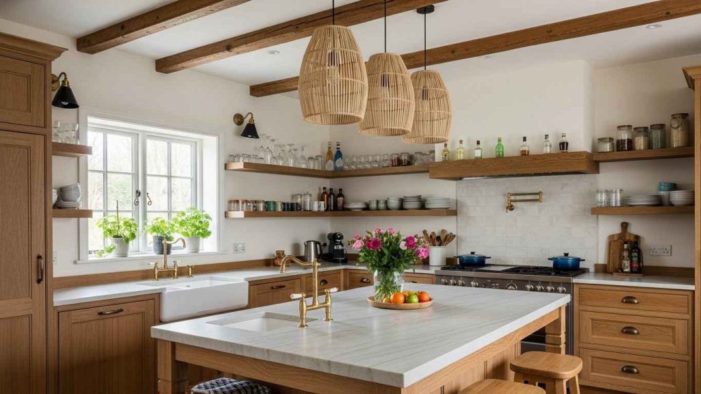 Mixing Cabinet Materials & Textures