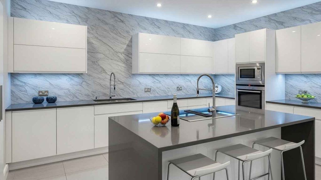 Modern Faux Marble Adhesive Film