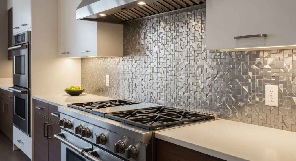 Modern Metal Backsplash Tiles