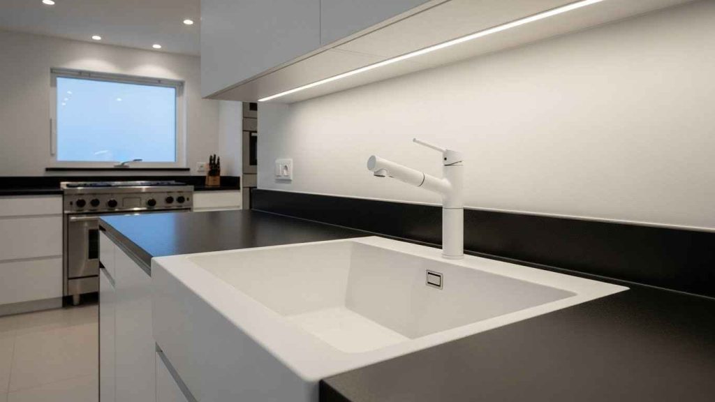 Modern Undermount White Sink Elegance