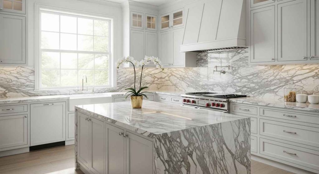 Monochromatic Marble Elegance