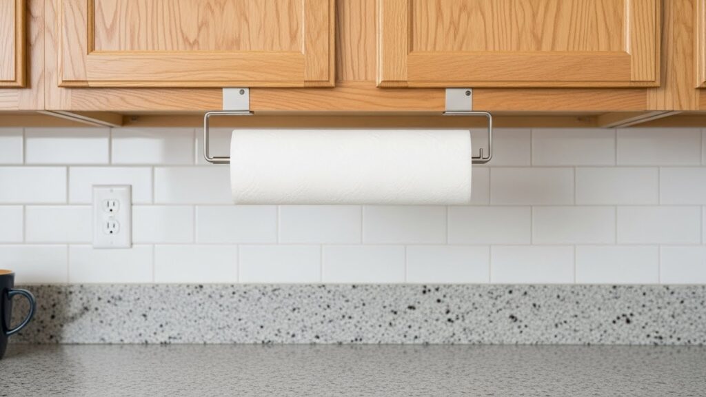 Mount a Paper Towel Holder Under a Cabinet