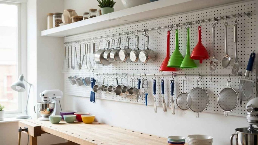 Mount a Pegboard to the Ceiling