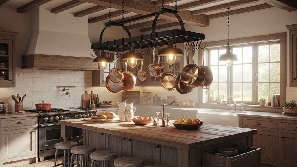 Mount a Pot Rack Overhead