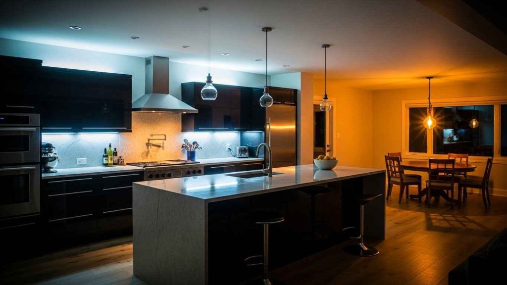 Multi-Zone Kitchen Lighting Scenes