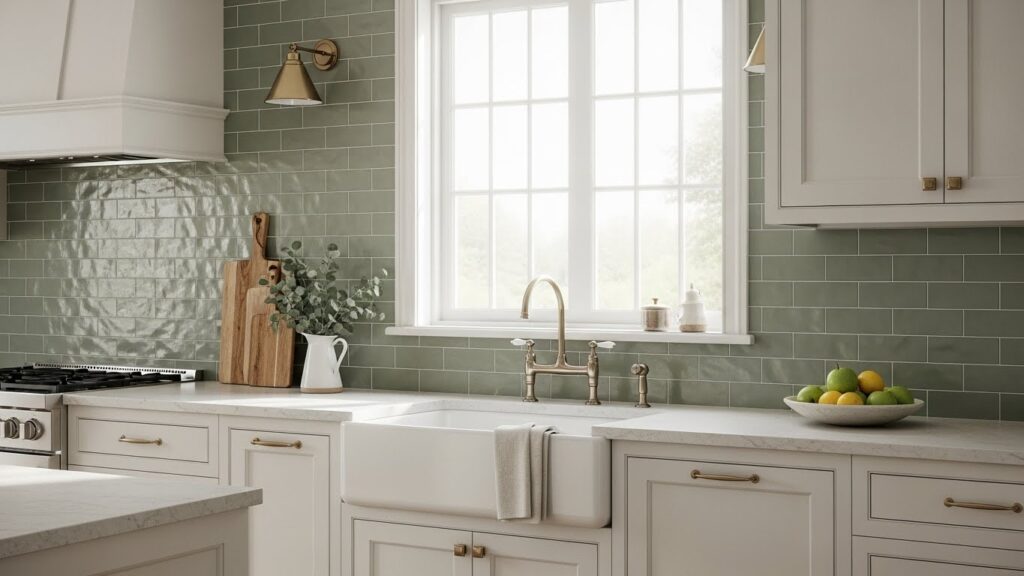 Muted Sage Green Subway