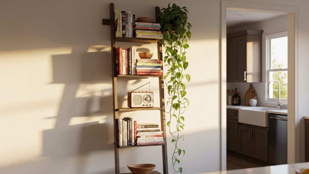 Narrow Ladder Shelf Units