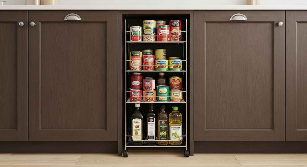 Narrow-Nook Rolling Storage