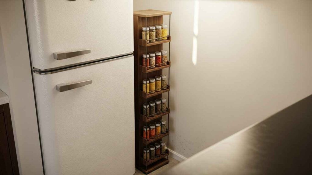 Narrow Vertical Spice Rack