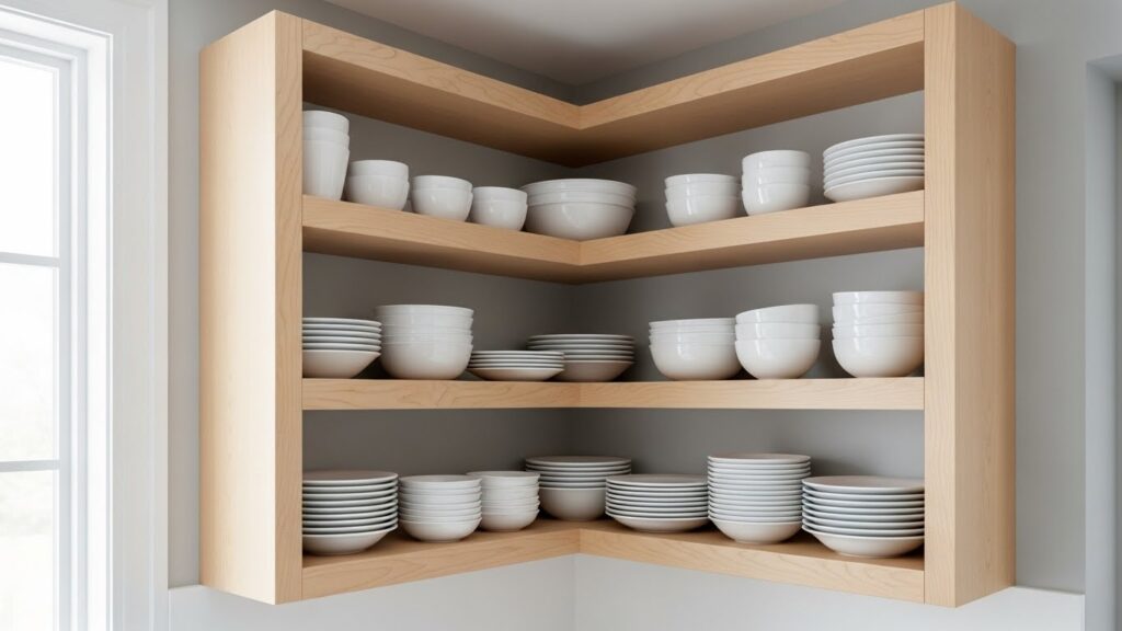 Open Corner Shelving Units