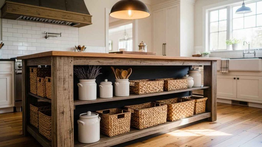 Open-Shelf End for Baskets & Crocks