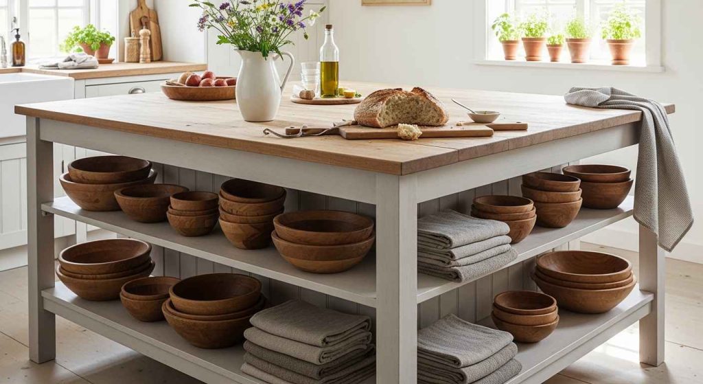 Open-Shelf Rustic Charm