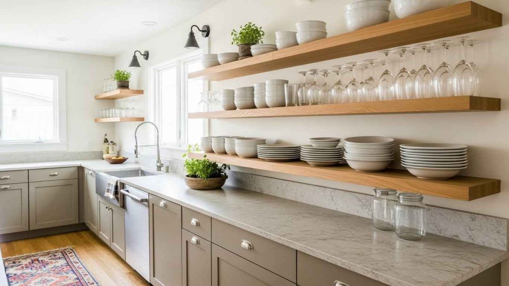 Open Shelving Illusion