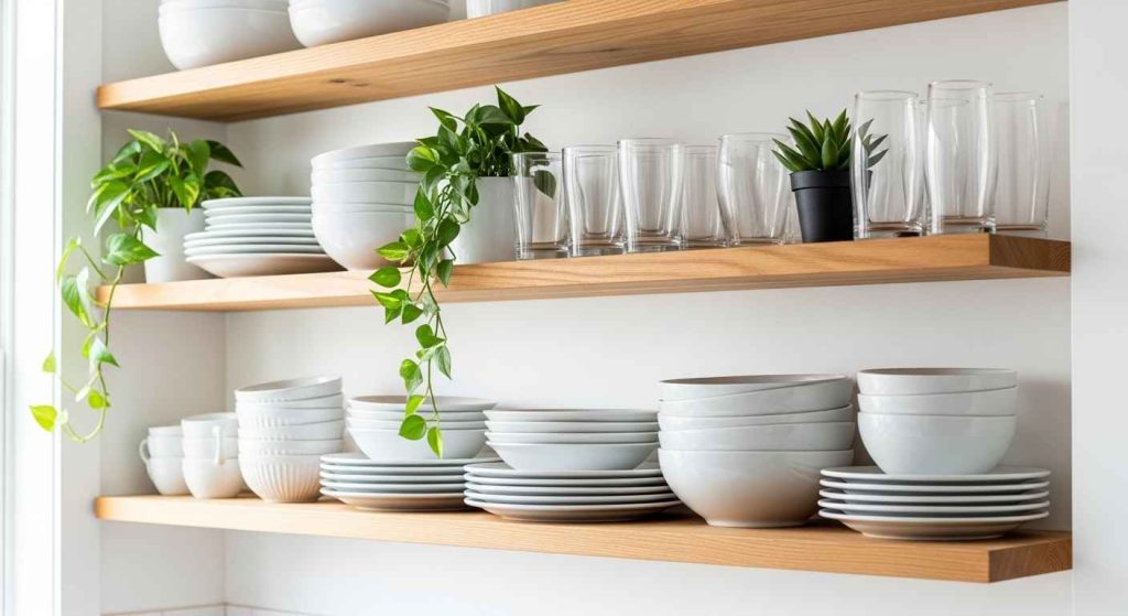 Open Shelving for Casual Display