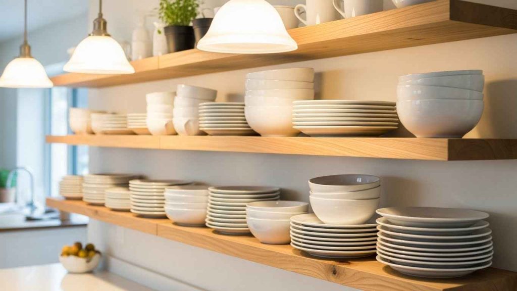 Open Shelving for Dishware