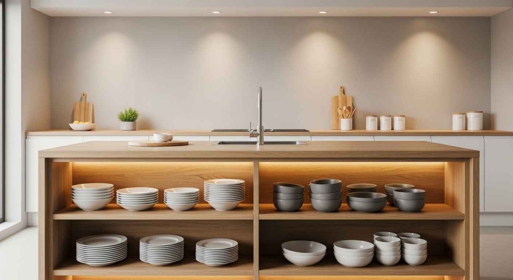 Open Shelving for Easy Access