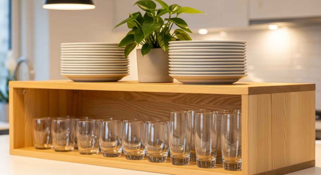 Open Shelving for Style and Storage