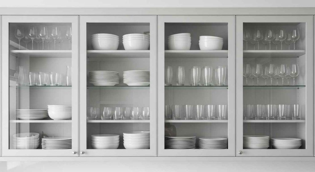 Opt for Clear Glass Cabinets